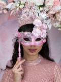 Pink quinceanera masquerade mask