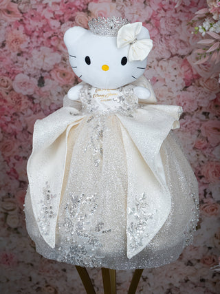 Champagne Fantasy with Bow Quinceanera Kitty