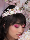 Champagne Pink Tiara Quinceanera