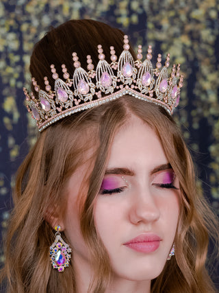 Blush pink gold Corona de quinceanera