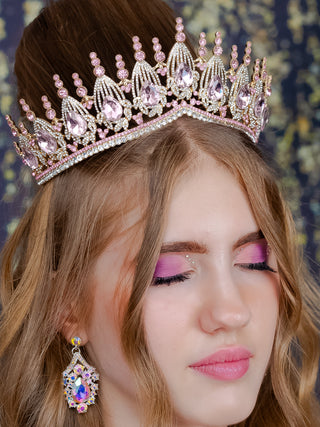 Blush pink gold Corona de quinceanera