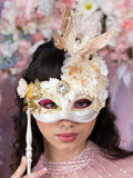 Champagne Pink quinceanera masquerade mask