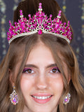 Magenta quinceanera Tiara