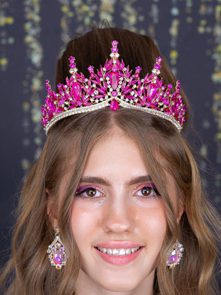 Magenta quinceanera Tiara