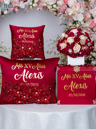 Wine Red Quinceanera Package 2