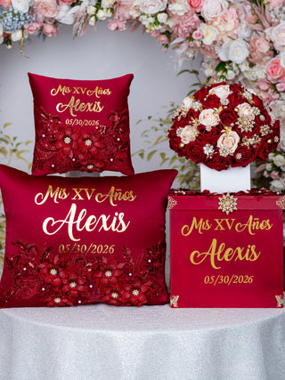 Wine Red Quinceanera Package 2