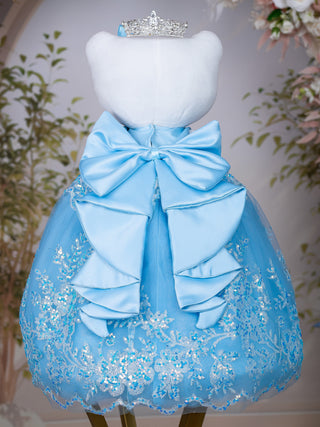 Light Blue Silver Muneca Cat for Quinceanera