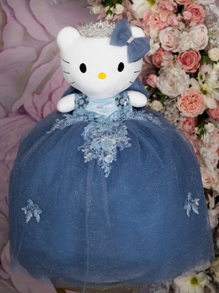 Dusty Blue silver quinceanera guest book