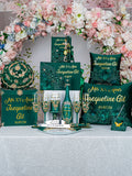 Green Gold Quinceanera mega package with Kitty