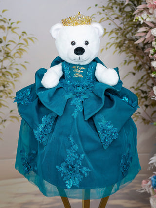 Teal Quinceanera Teddy Bear