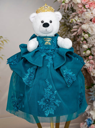 Teal Quinceanera Teddy Bear