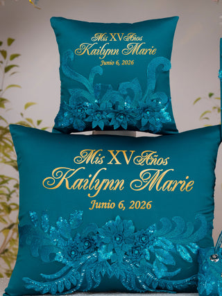 Teal Quinceanera Teddy Bear