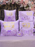 Lavender pillows set, guest book with album de fotos