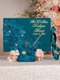 Teal Quinceanera Teddy Bear