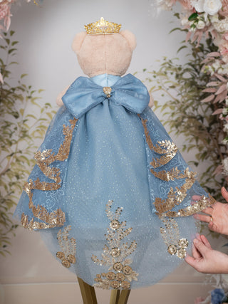 Dusty Blue Quinceanera Teddy Bear with Dress Dusty Blue Quinceanera Teddy Bear with Dress