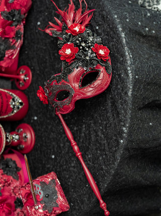 Burgundy Black Quinceanera Vaquero