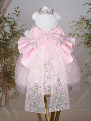 Pink Fantasy with Bow Quinceanera Teddy Bear