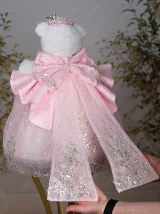 Pink Fantasy with Bow Quinceanera Teddy Bear
