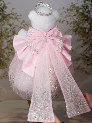 Pink Fantasy with Bow Quinceanera Teddy Bear