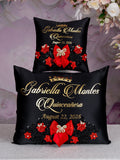 Black Red with Bow Quinceanera Money Card Box