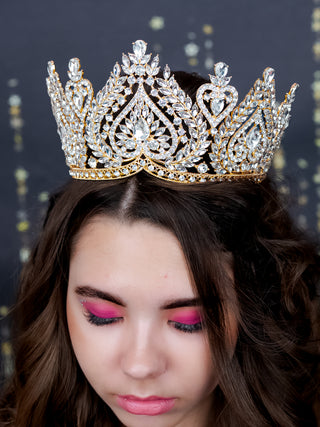 Gold Quinceanera Big Crown