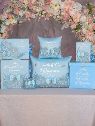 Light Blue Quinceanera Snowflake theme Quinceanera package 2