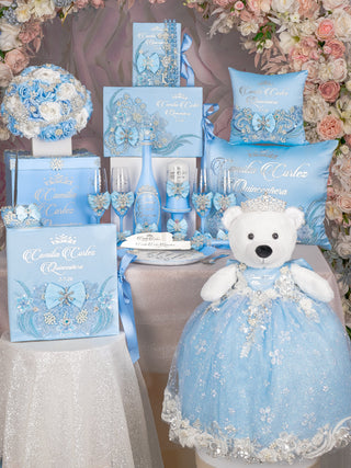 Light Blue Quinceanera Snowflake theme mega package