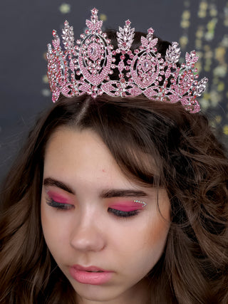 Dusty Rose Quinceanera crown