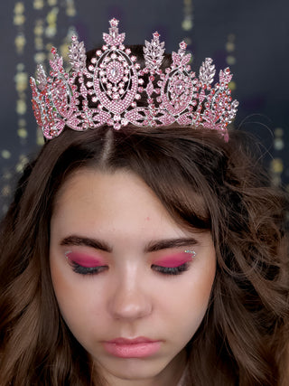 Dusty Rose Quinceanera crown