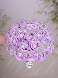 Lilac quinceanera bouquet 9 inches