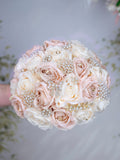Champagne Gold Quinceanera Bouquet 9 inches