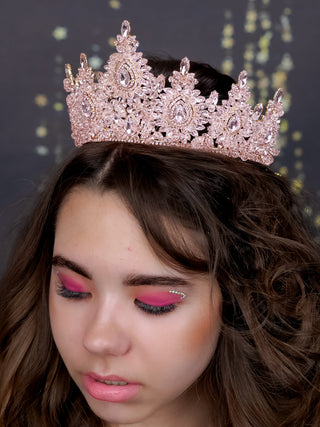 Blush Rose gold Quinceanera crown