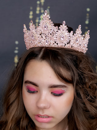 Blush Rose gold Quinceanera crown