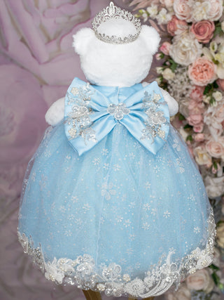 Light blue Winter Quinceañera Teddy Bear