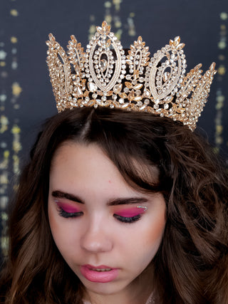Big Gold Quinceanera Tiara