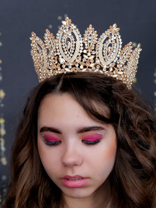 Big Gold Quinceanera Tiara