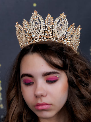 Big Gold Quinceanera Tiara