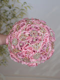Dusty Rose quinceanera bouquet 9 inches