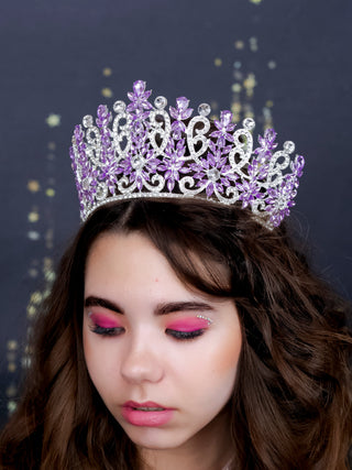 Quinceanera Lilac silver crown