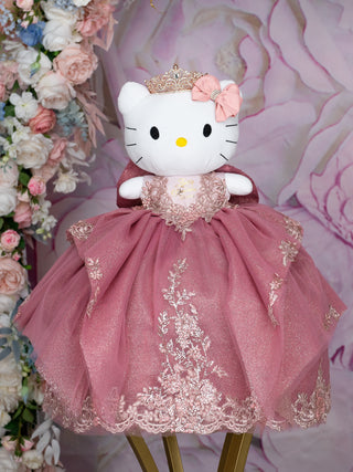 Dusty Rose quinceanera bouquet 9 inches