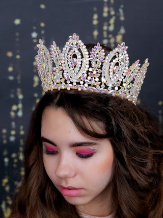 Iridescent Gold Quinceanera Big crown