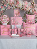 Dusty Rose with Bow Quinceanera package 1