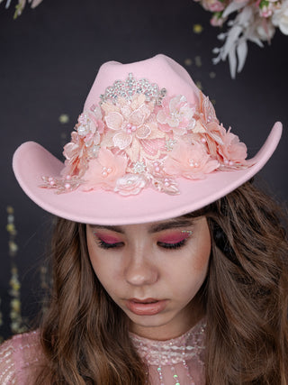 Blush Quinceanera Tejana Hat