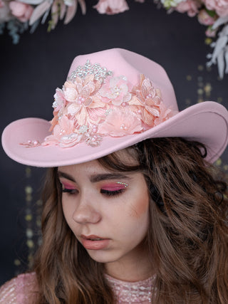 Blush Quinceanera Tejana Hat