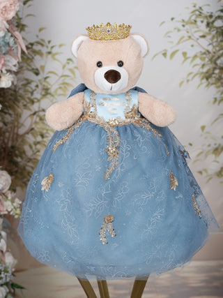 dress blue teddy bear Baby Blue Dressed Quinceaera Teddy Bear BR503 Lila Marina