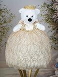 Champagne Gold Quinceanera Last Teddy Bear