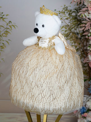 Champagne Gold Quinceanera Last Teddy Bear