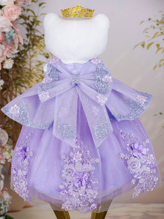 Lilac Gold with Bow Quince Doll Cat