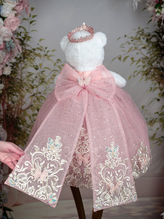 Rose Gold Teddy Bear for Quinceanera