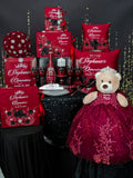 Burgundy Black with silver Quinceanera mega package